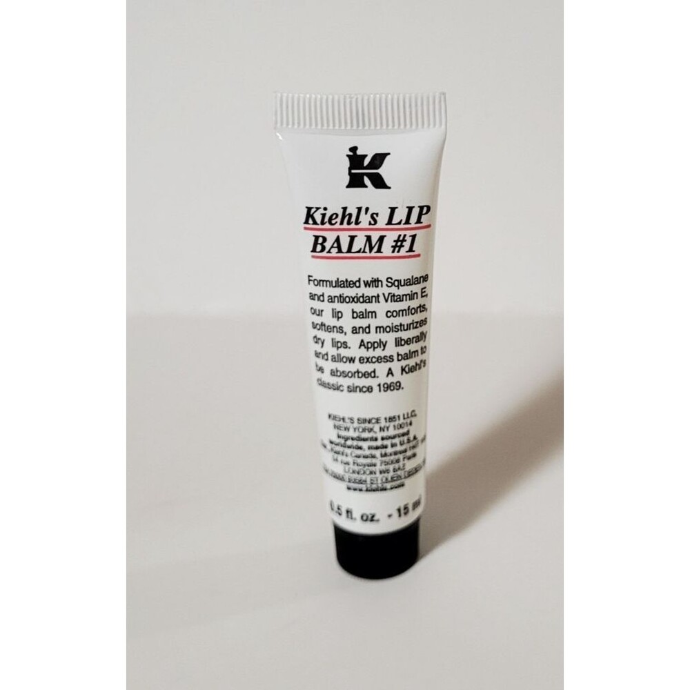 Kiehl's LIP BALM #1 Squalane Antioxidants Vitamin E 0.5 fl oz NEW